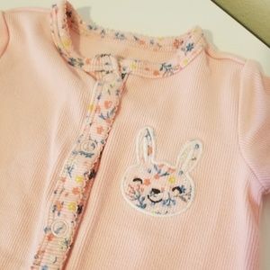 Carter's Floral Trim Footed Sleeper